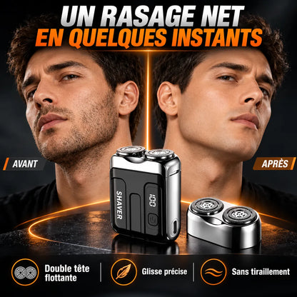 Mini rasoir électrique pour hommes | Recharge USB-C