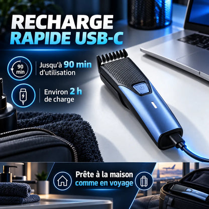Tondeuse barbe AUTHONE sans fil USB-C pour homme