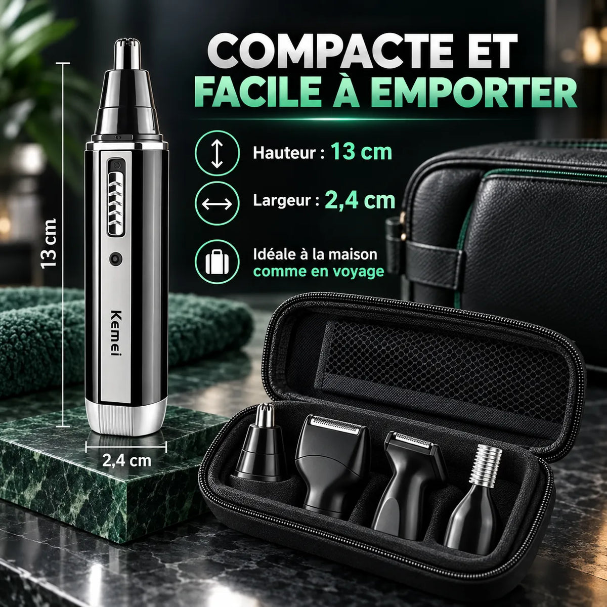 Tondeuse barbe Parizor 3en 1 multifonction rechargeable
