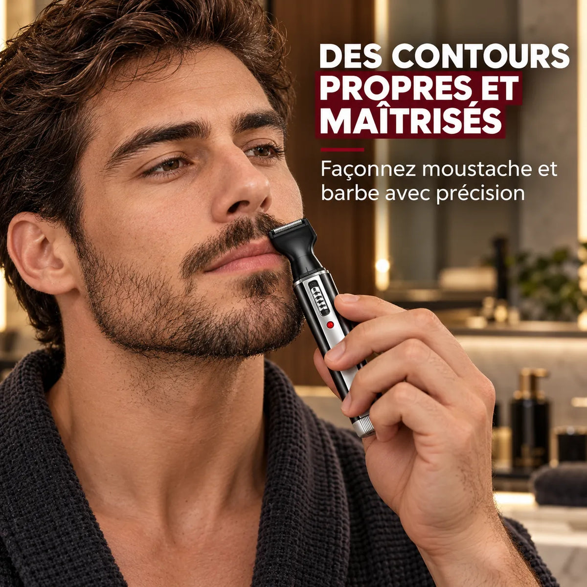 Tondeuse barbe Parizor 3en 1 multifonction rechargeable