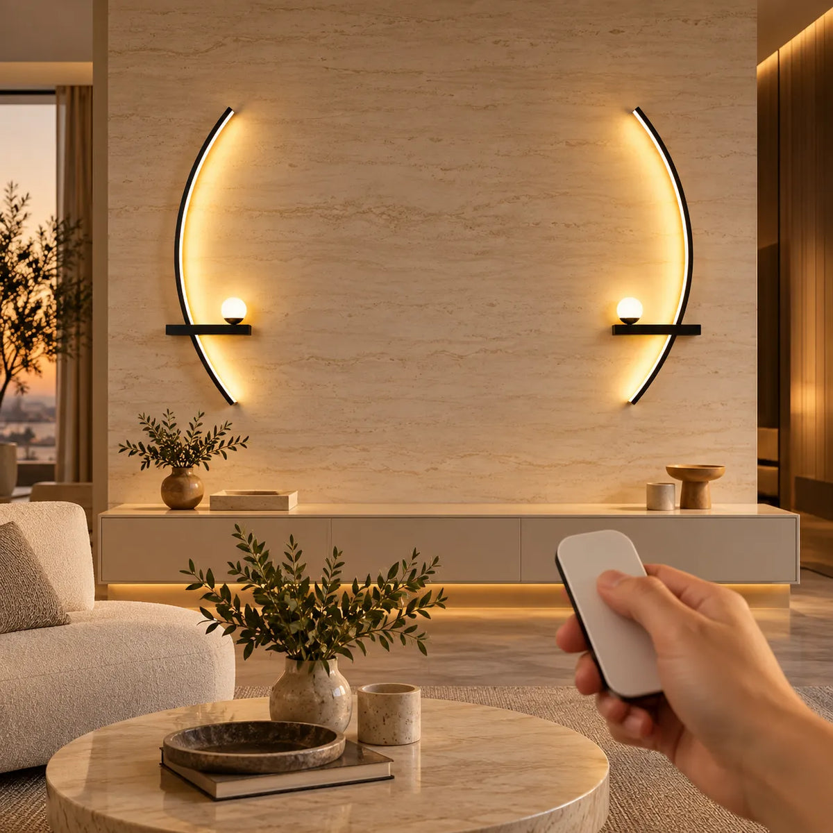 Applique Murale LED moderne avec télécommande