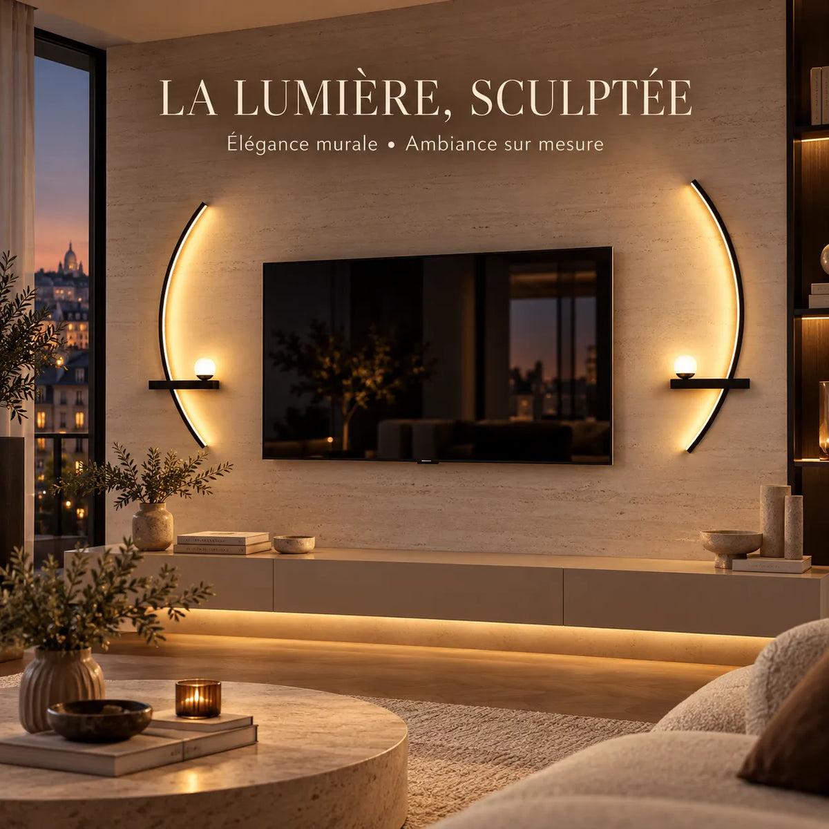 Applique Murale LED moderne avec télécommande