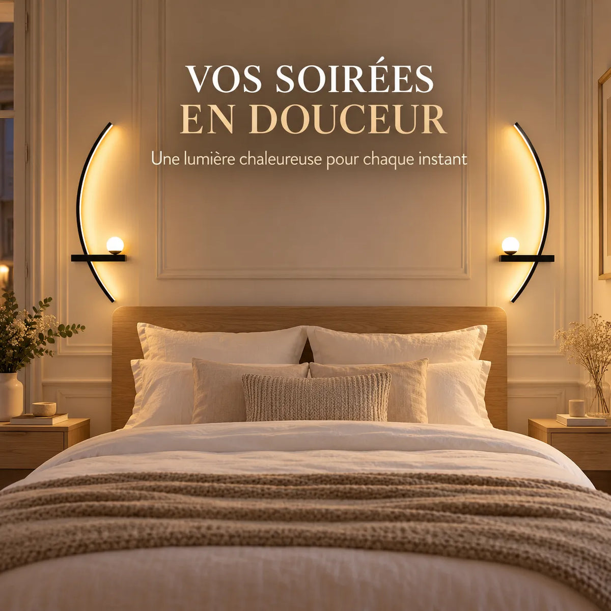 Applique Murale LED moderne avec télécommande