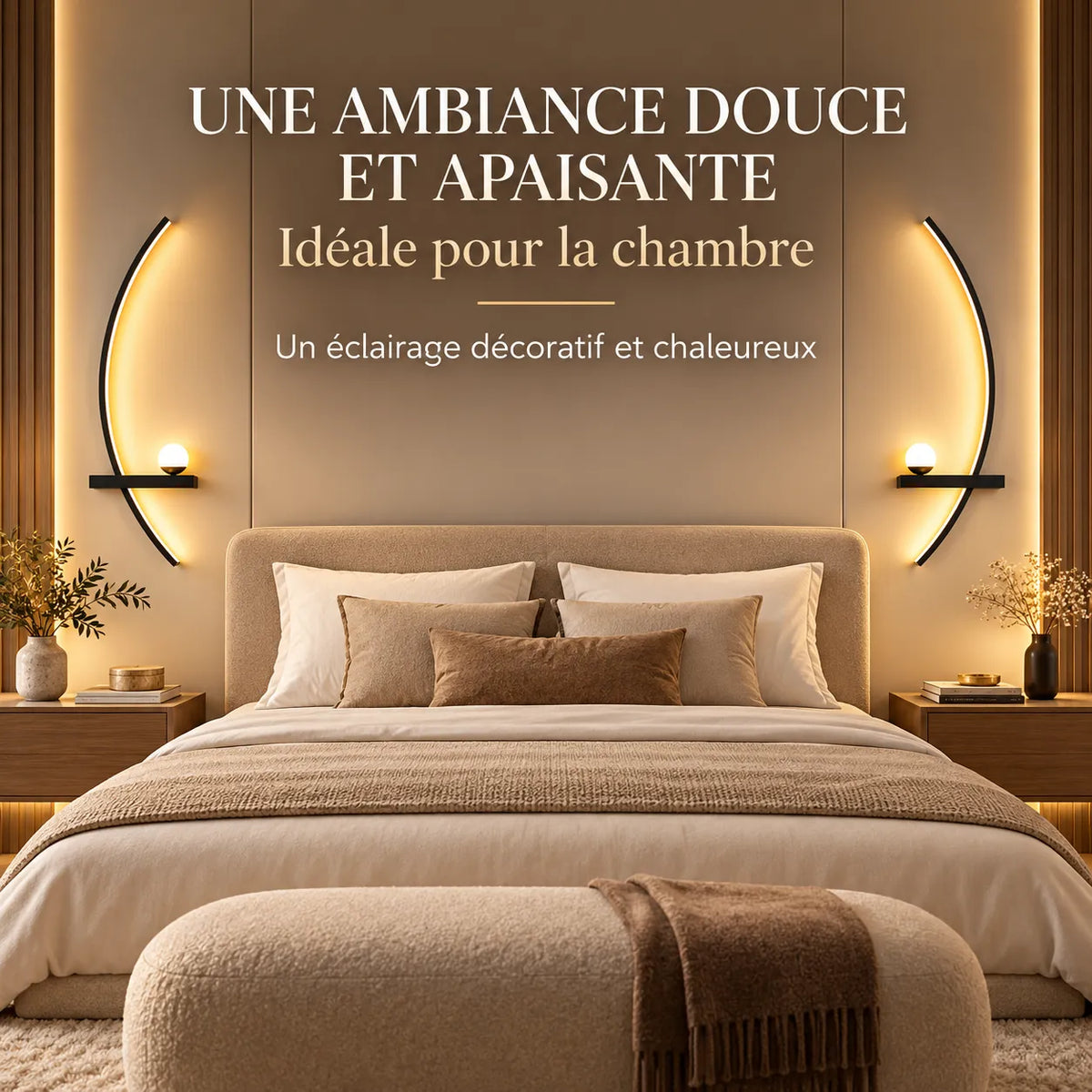 Applique Murale LED moderne avec télécommande