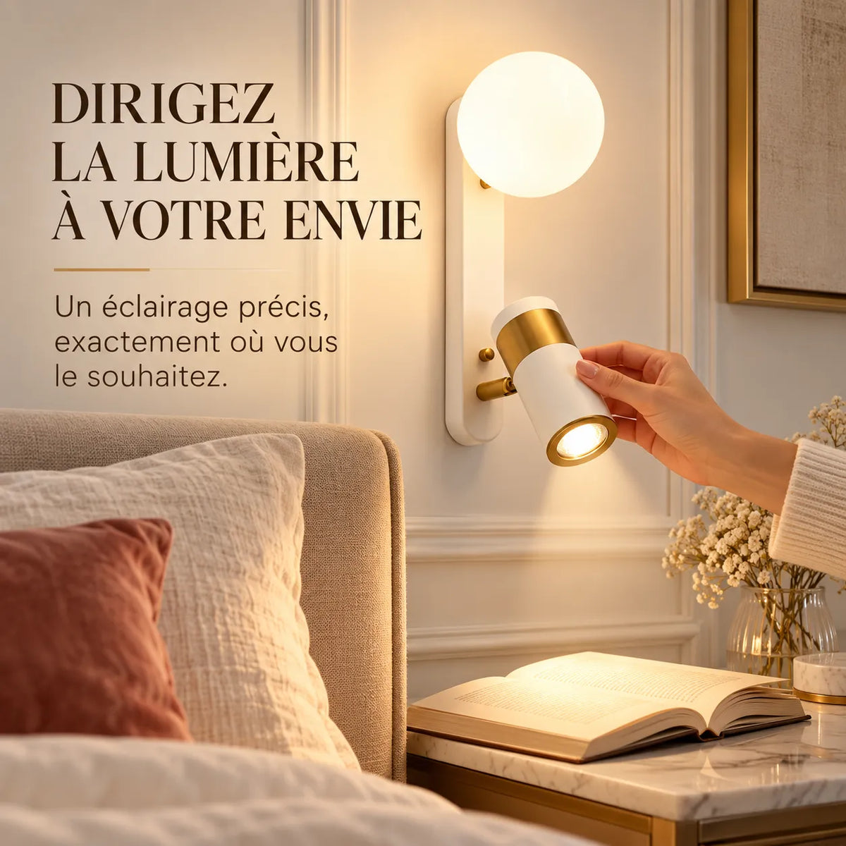 Applique murale LED moderne à double éclairage