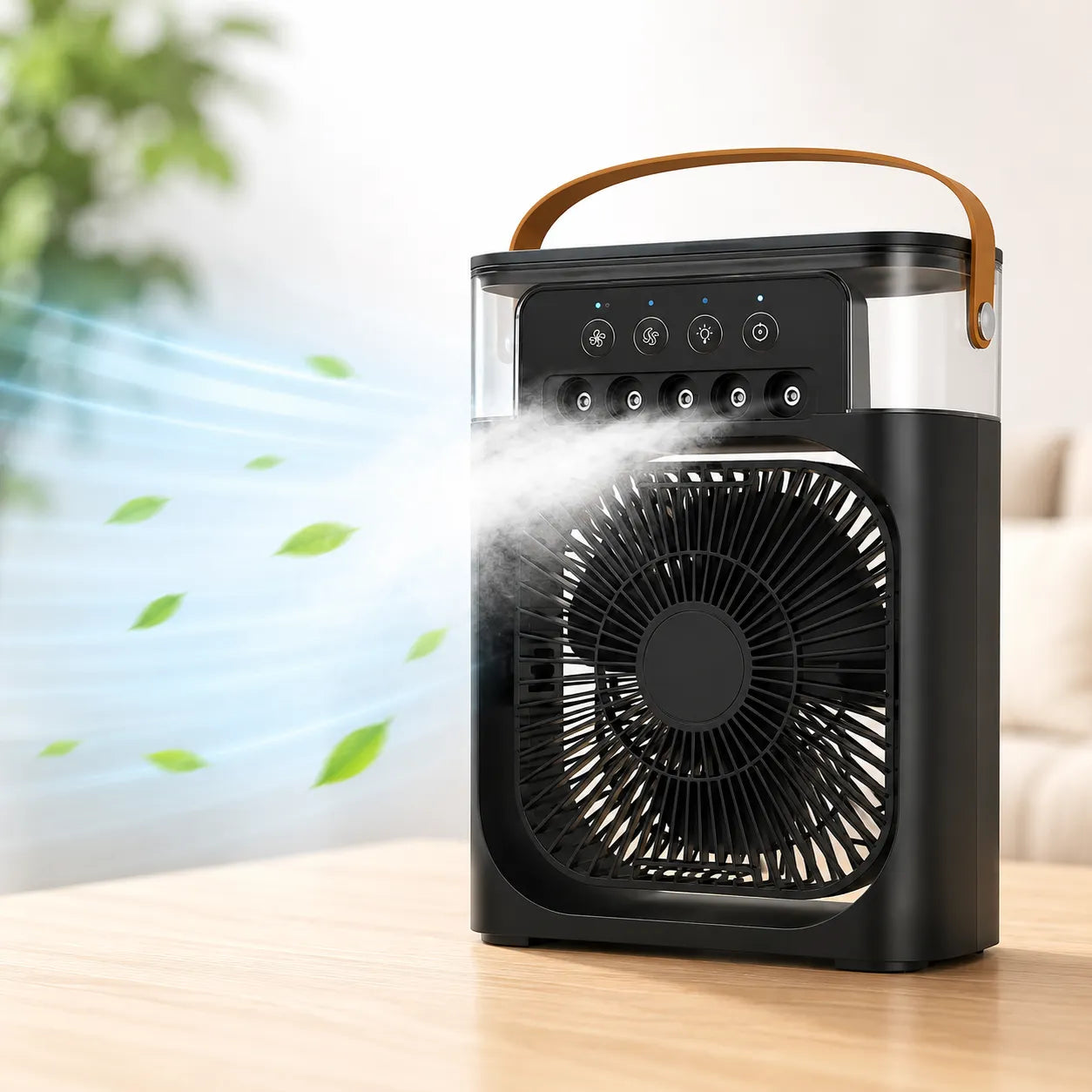 FrostMist | Ventilateur Brumisateur Refroidisseur d'Air Climatiseur Mobile USB