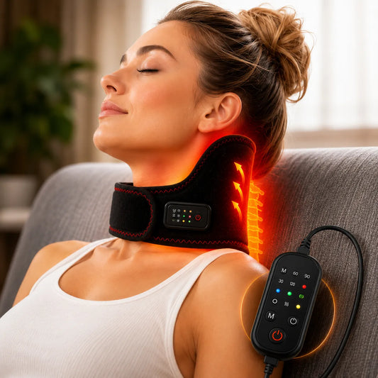 Masseur Cervical Chauffant USB THERMÉLIA™ | Massage nuque et épaules