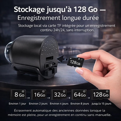 NoxCam - Mini caméra espion WiFi 1080P + vision nocturne | Surveillance maison