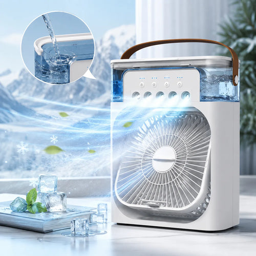 FrostMist | Ventilateur Brumisateur Refroidisseur d'Air Climatiseur Mobile USB