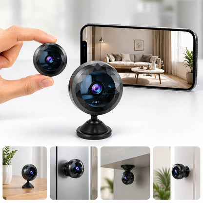 SecureCam - Mini caméra espion WiFi 1080P discrète | Surveillance maison intelligente