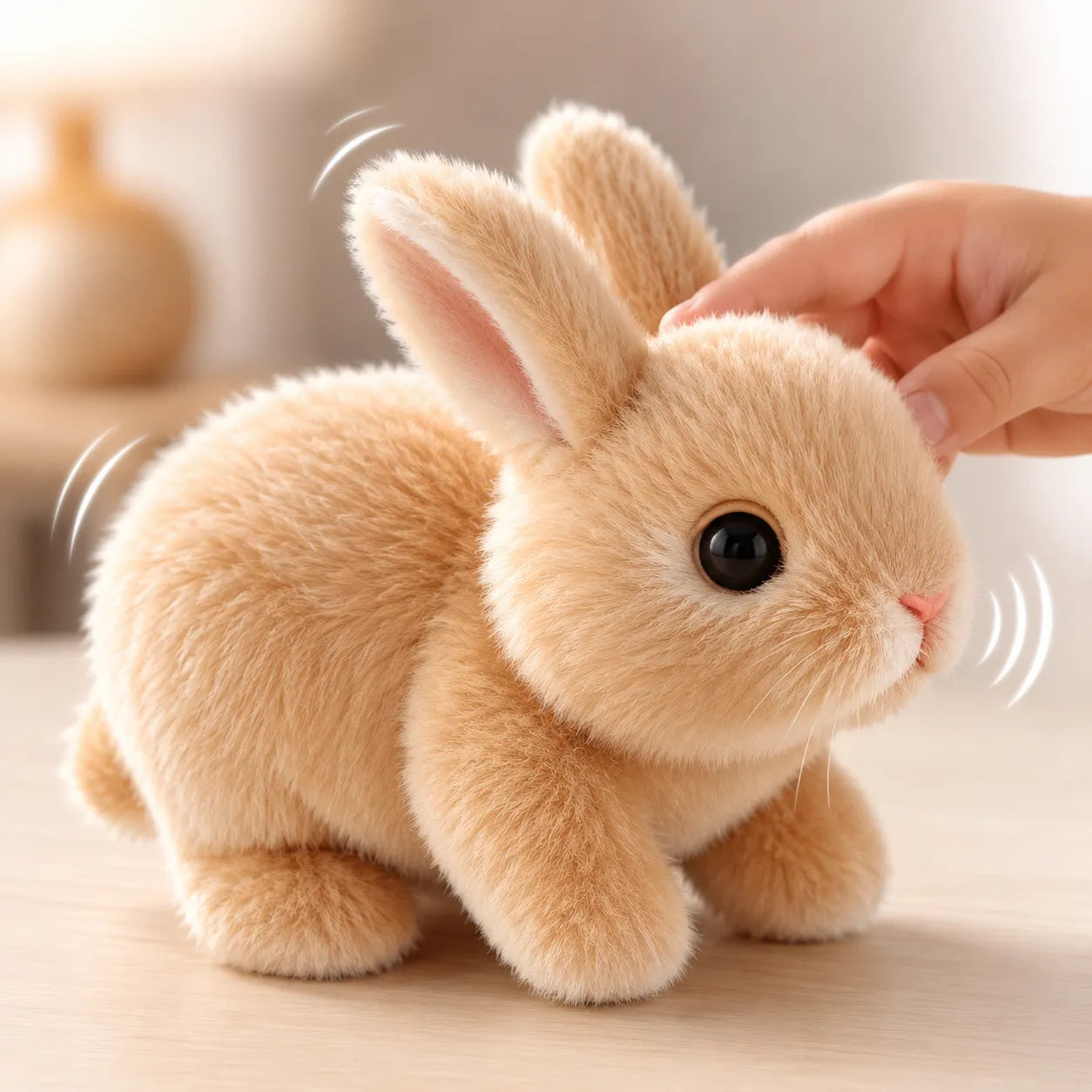 HOPPILOOM™ | Lapin en Peluche Interactif avec Sons et Mouvements