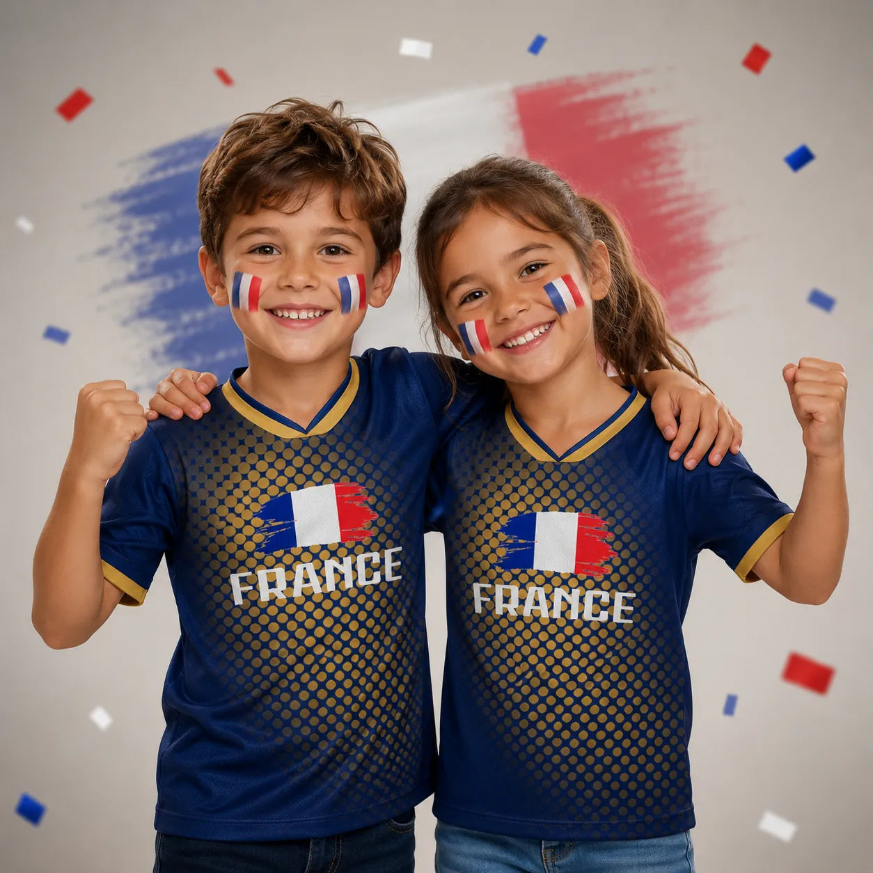 Bleu Légende | Maillot France Style 2026 Bleu Personnalisé avec Nom et Numéro