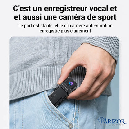 ClipCam Pro - mini caméra de surveillance, caméra espion portable, camera miniature
