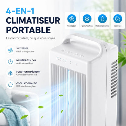 IceBreeze | Petit Ventilateur Rafraîchisseur d'Air de Bureau USB avec Eau et Glace