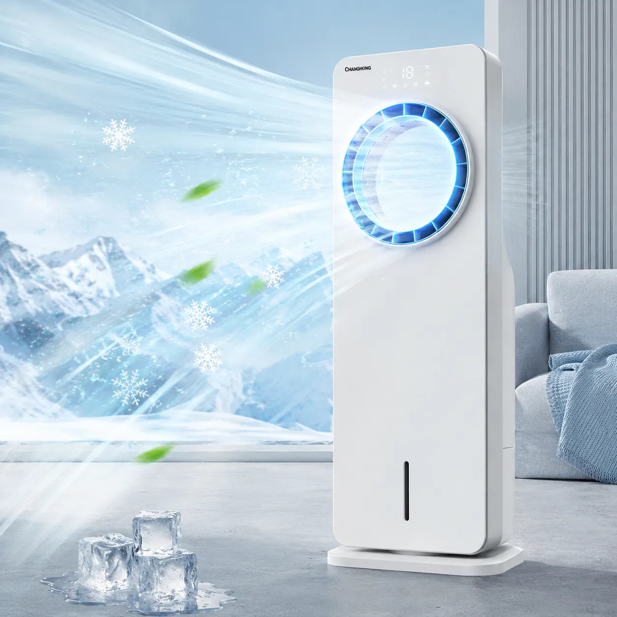 FrostTower | Ventilateur Brumisateur Refroidisseur d'Air Climatiseur Mobile 4L