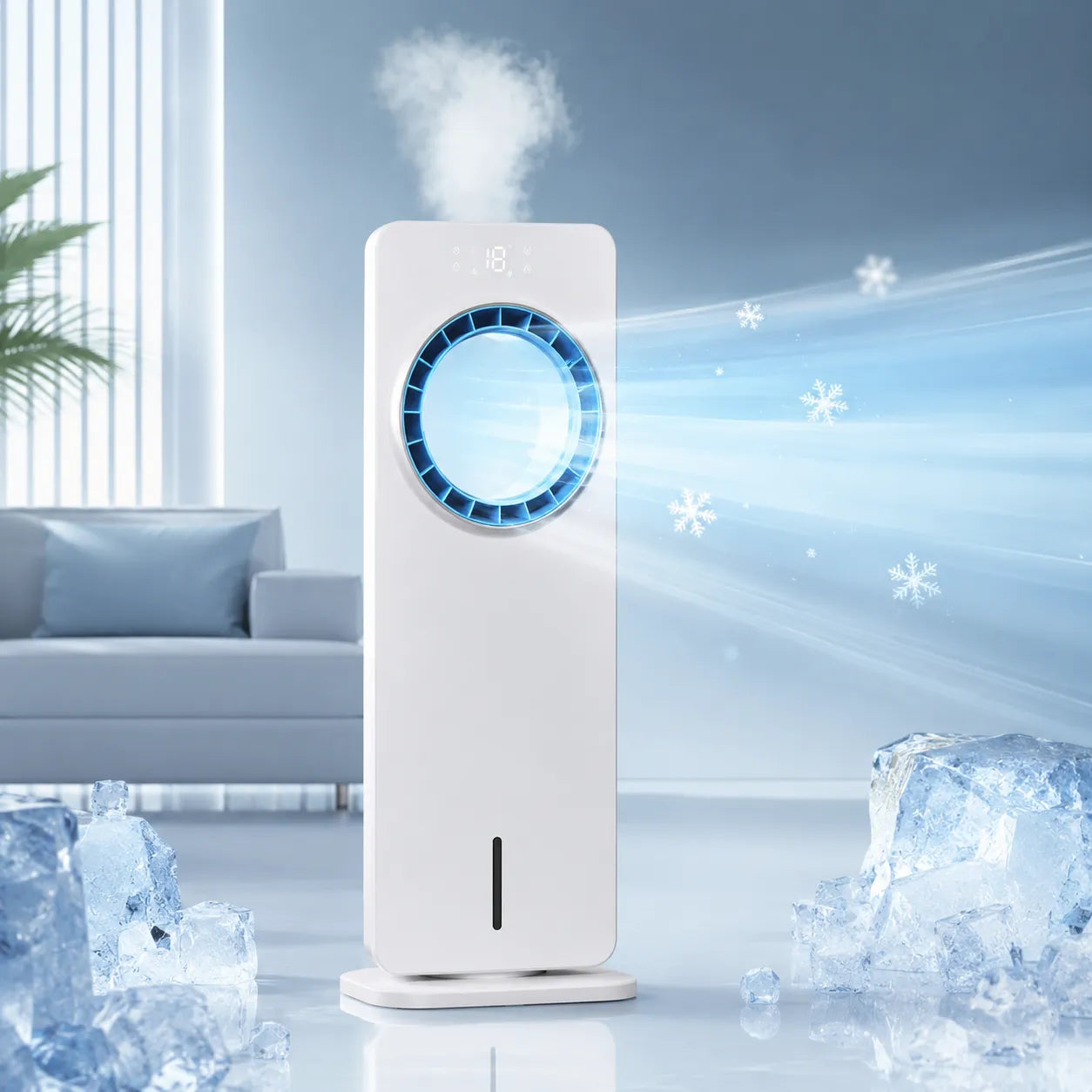FrostTower | Ventilateur Brumisateur Refroidisseur d'Air Climatiseur Mobile 4L