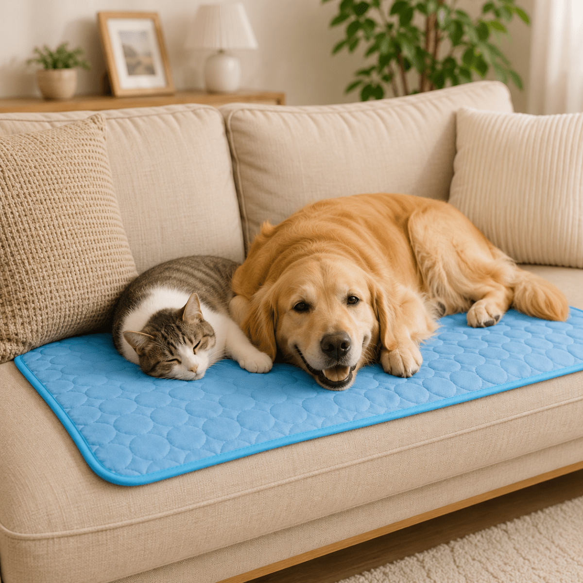 CHILLTAIL – Extra Large Cooling Rest Bed for Dogs & Cats