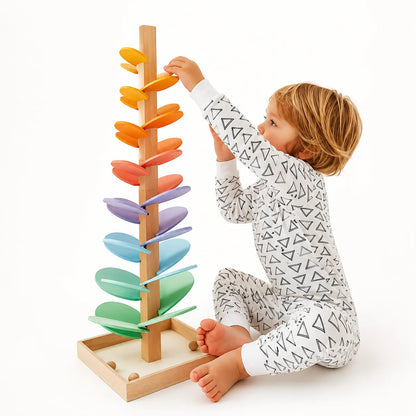Tour Musicale Sensorielle en Bois pour Bébés et Enfants