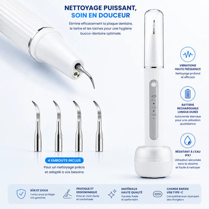 UltraSpark | Nettoyeur de Dents à Ultrasons avec Caméra Intégrée