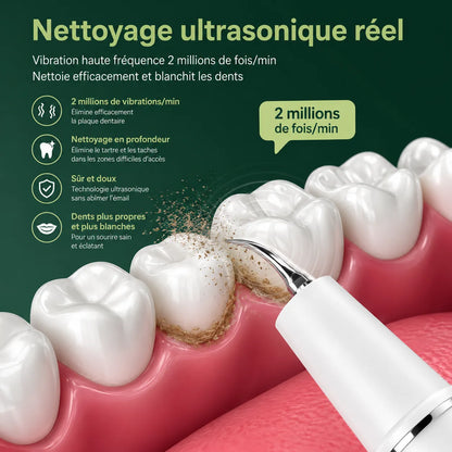 UltraSpark | Nettoyeur de Dents à Ultrasons avec Caméra Intégrée