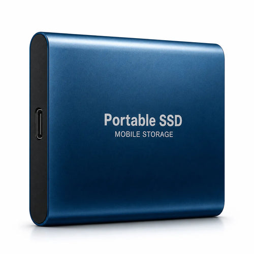 UltraDrive Bleu | Disque Dur Externe SSD Ultra-Rapide USB-C Portable