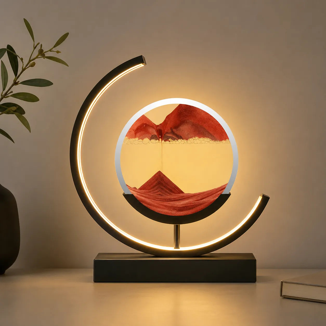 Sand Glow | Lampe Décorative avec Sable en Mouvement et Éclairage LED