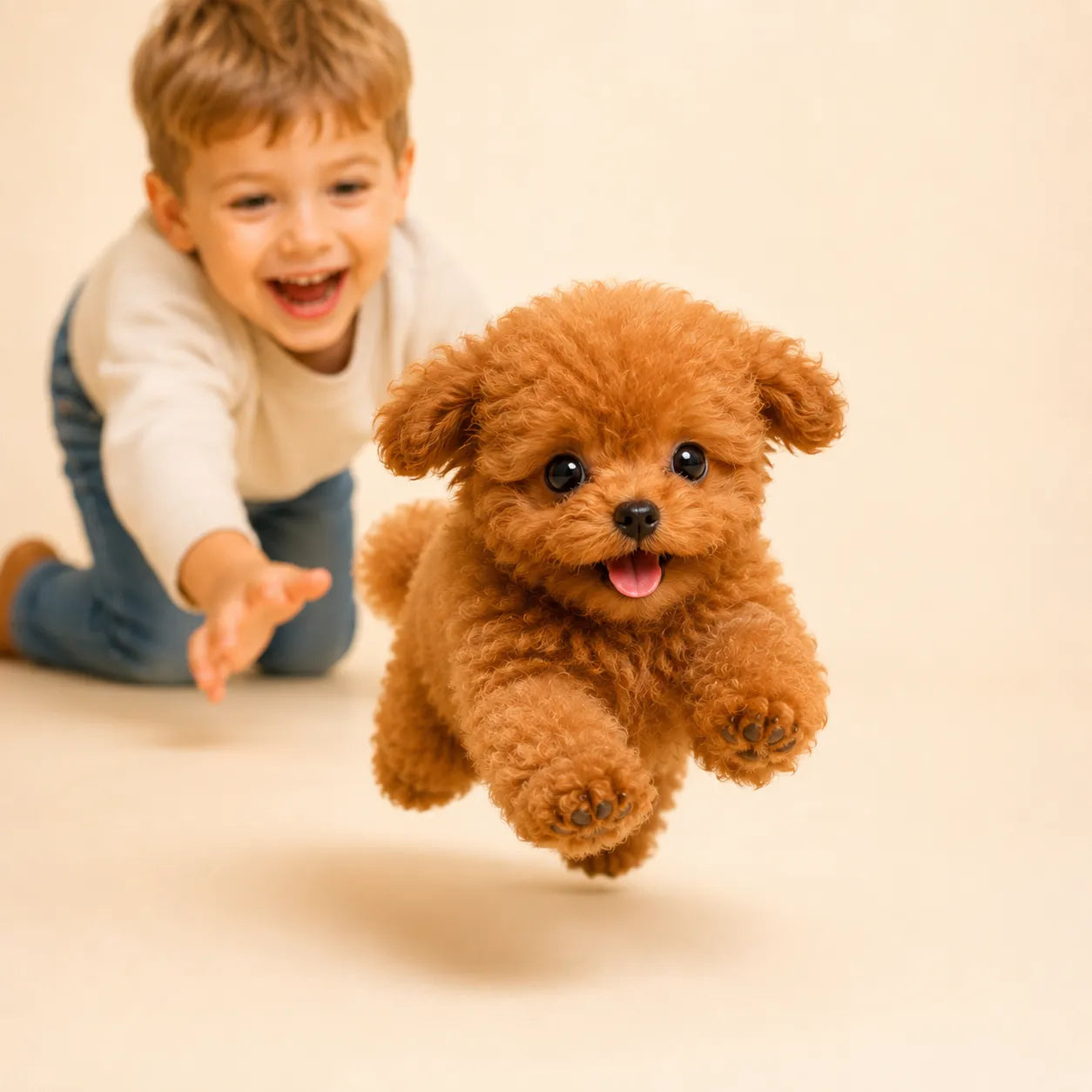 Chiot Robot Interactif Compagnon | Jouet intelligent réaliste voix et toucher