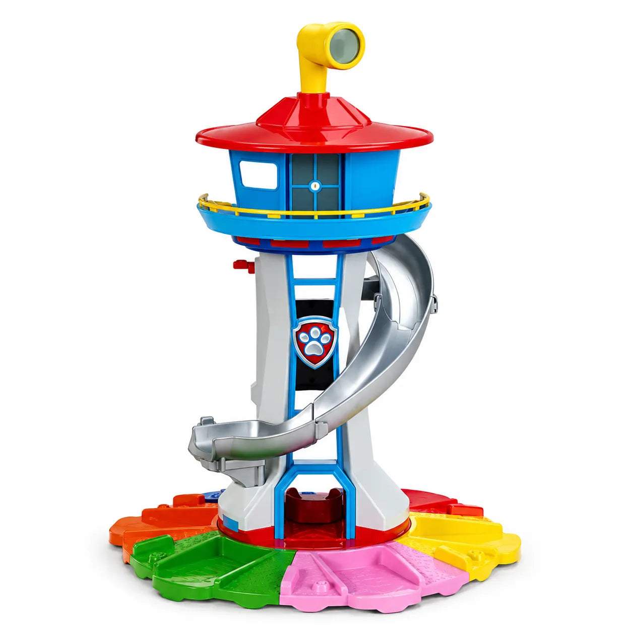 Set de voitures jouets avec toboggan et tour d'observation