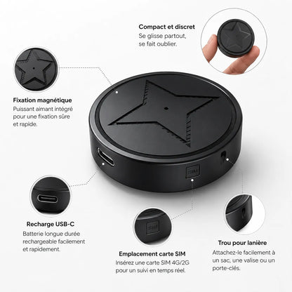 Mini Traceur GPS Magnétique | Localisateur compact pour objets et bagages
