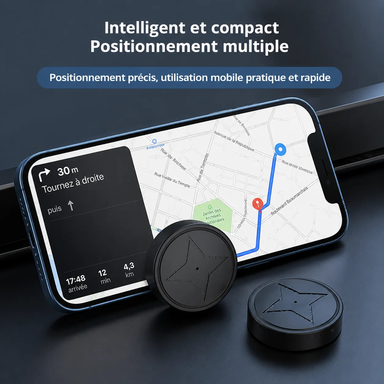 Mini Traceur GPS Magnétique | Localisateur compact pour objets et bagages