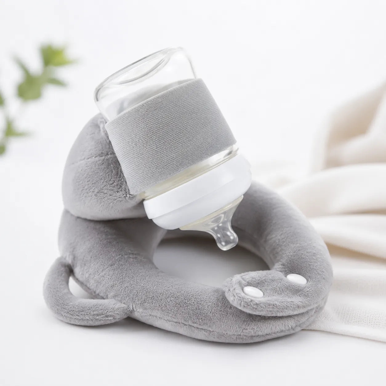 BabyFeed | Coussin Porte-Biberon Bébé Ergonomique et Lavable