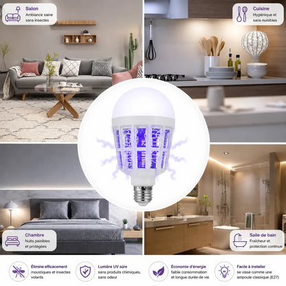 Lampes anti moustique MosquiLight | Ampoule Anti-Moustiques LED