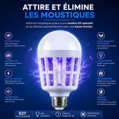Lampes anti moustique MosquiLight | Ampoule Anti-Moustiques LED