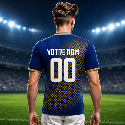 Bleu Légende | Maillot France Style 2026 Bleu Personnalisé avec Nom et Numéro