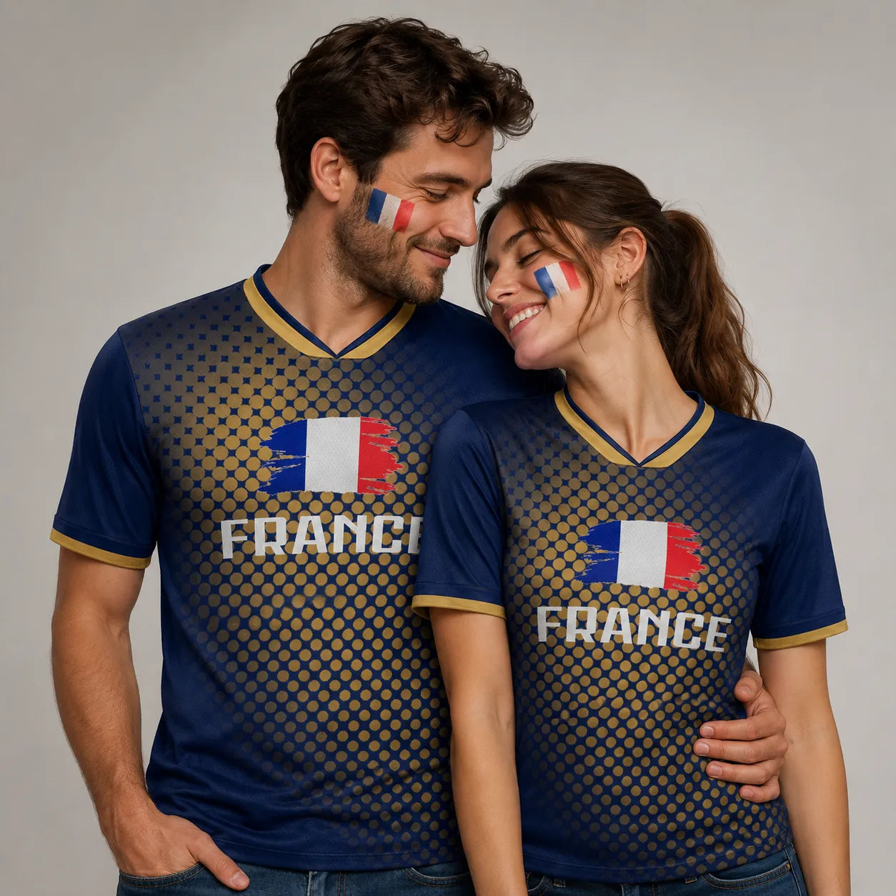 Bleu Légende | Maillot France Style 2026 Bleu Personnalisé avec Nom et Numéro