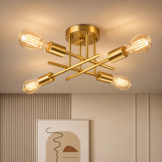 NORDÉLIA™ Rétro | Élégant plafonnier à led pour les chambres