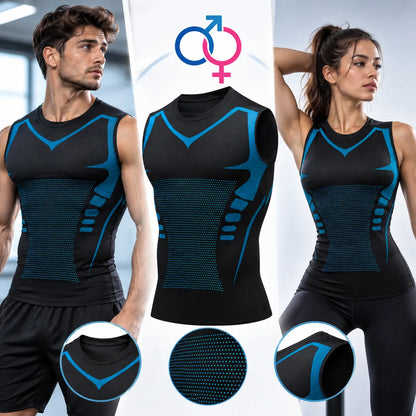 Débardeur Gainant VITA BOOST | T-shirt de compression sculptant, homme et femme