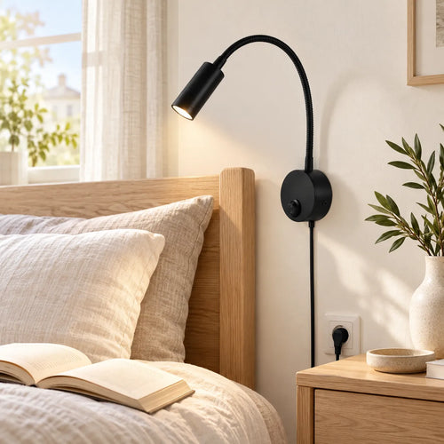 Applique Murale Flexa | Lampe murale LED flexible pour lecture, chevet et bureau
