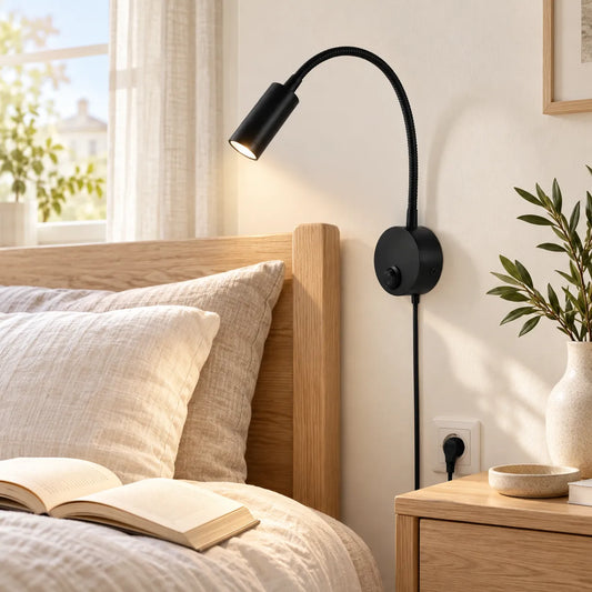 Applique Murale Flexa | Lampe murale LED flexible pour lecture, chevet et bureau