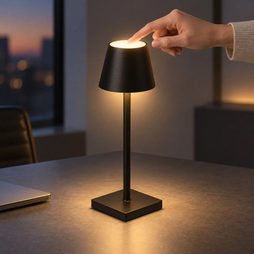 Lampe de Table LED Rechargeable | Lampe de chevet tactile, tuyau ajustable, USB-C