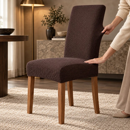Housse de chaise extensible | Protection universelle en jacquard