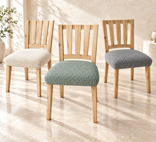 Housse de chaise épaissie | Protection de coussin extensible en jacquard