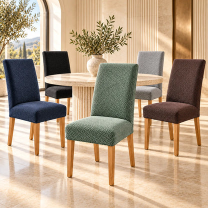 Housse de chaise extensible | Protection universelle en jacquard
