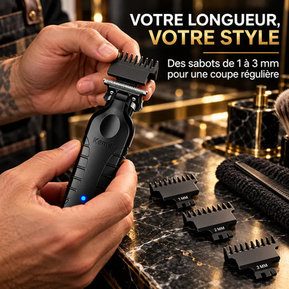 Rasoir électrique pour Homme 2-en-1 avec tondeuse pour barbe et cheveux