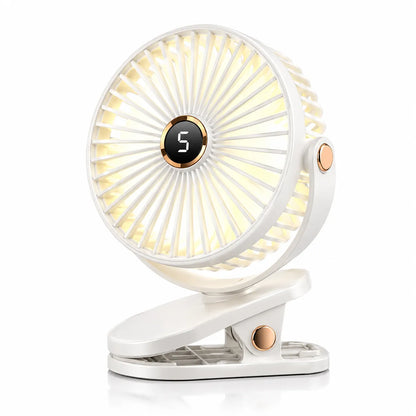 Ventilateur Portable Rechargeable Breezéo™ - Ventilateur à clip 8000mAh 5 vitesses