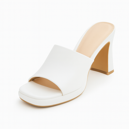 Sandales à Talon Carré Femme – Plateforme Haute & Bout Carré