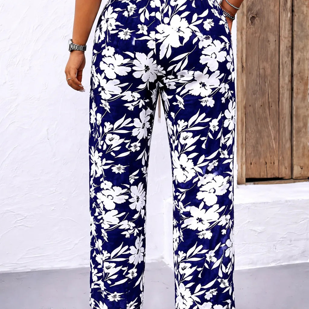 Élise Pantalon fluide été femme – Coupe large élégante