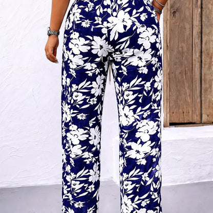 Élise Pantalon fluide été femme – Coupe large élégante