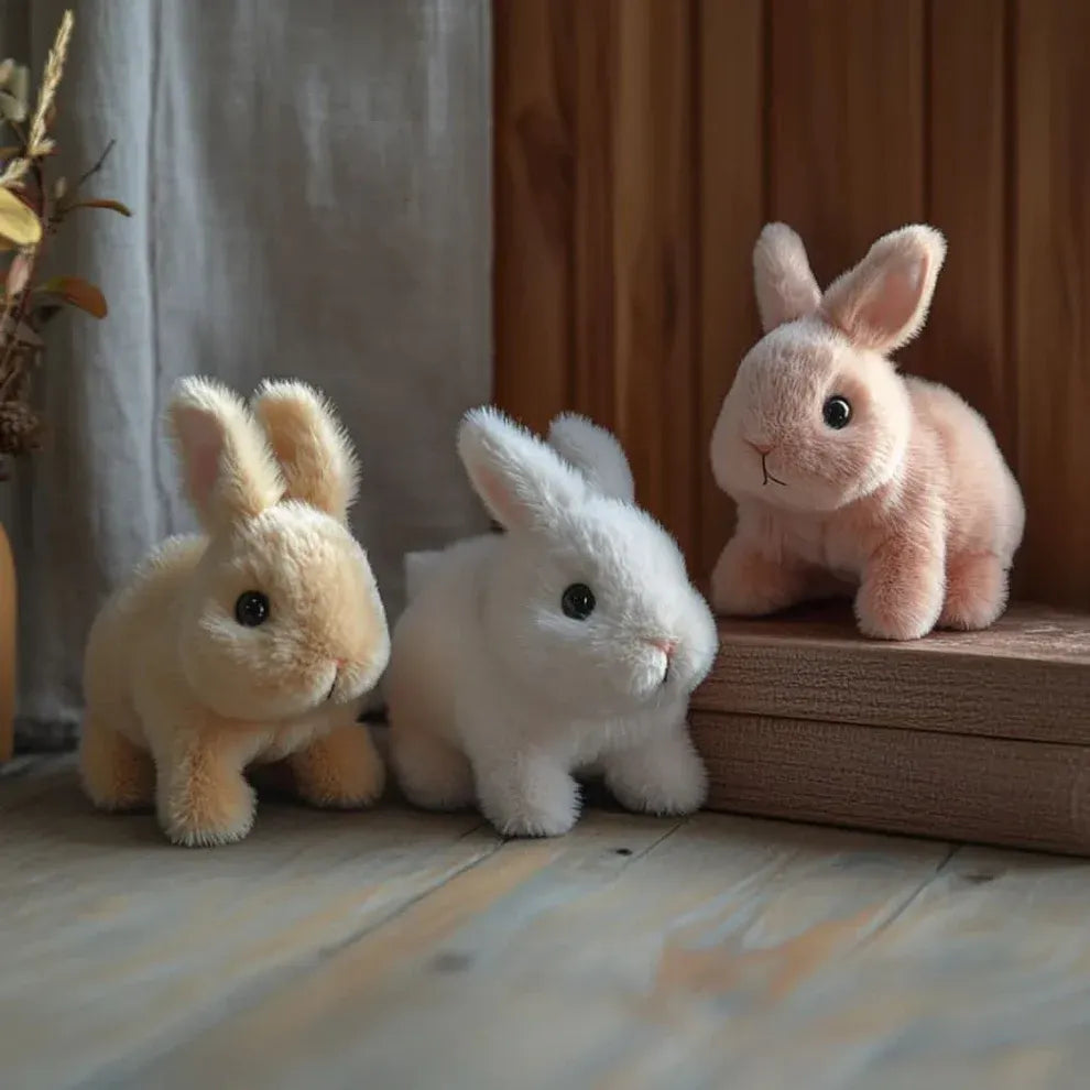HOPPILOOM™ | Lapin en Peluche Interactif avec Sons et Mouvements