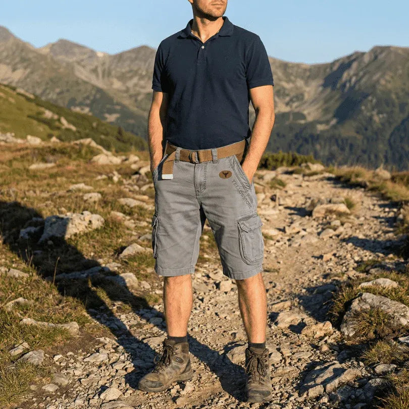 MAVERICK | Short Cargo Homme Léger avec Poches Multiples